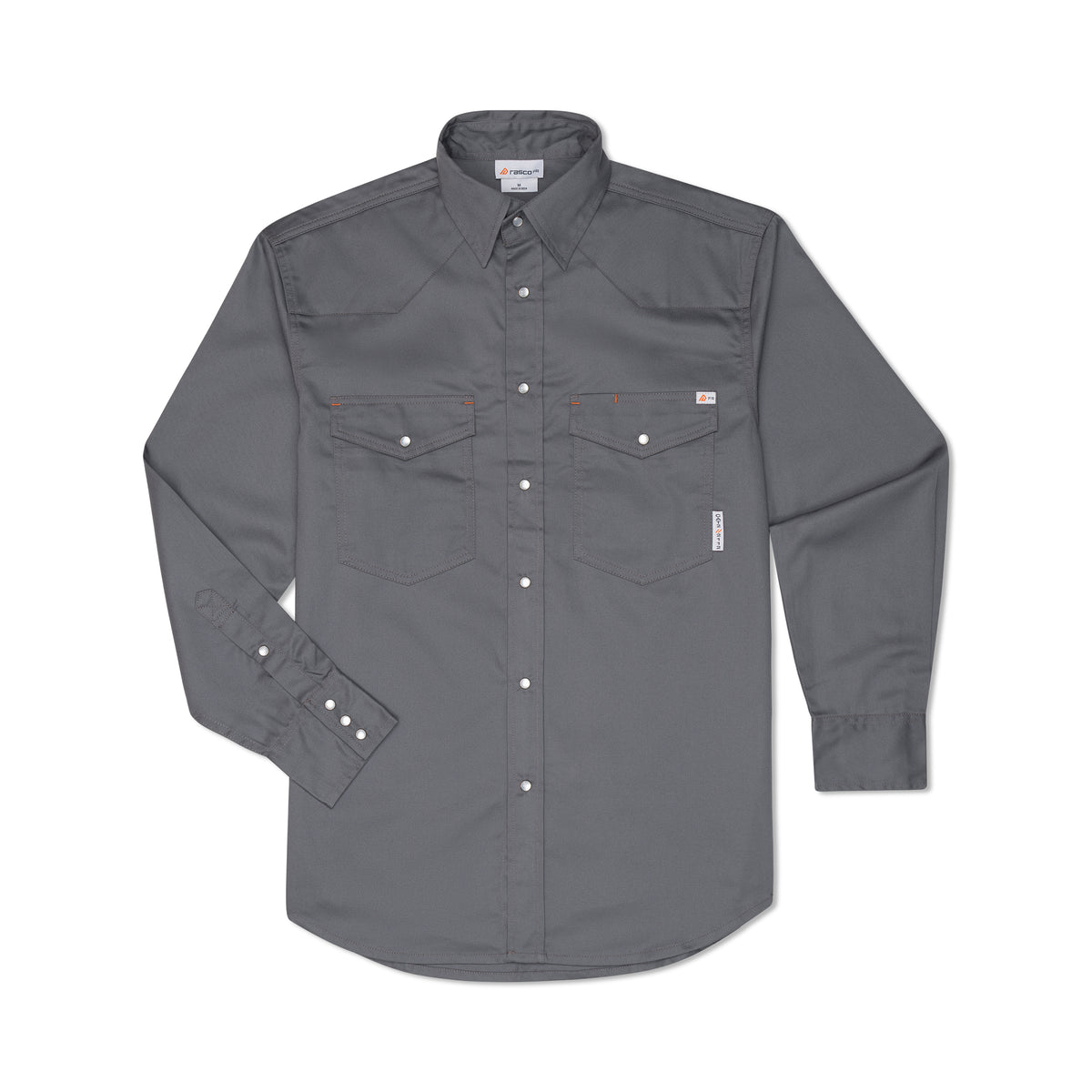 BROCHURE GENERALLY SHIRTS ブローシャー シャツ Rasco FR FR1003GY Gray Lightweight Work Shirt – Fire Retardant