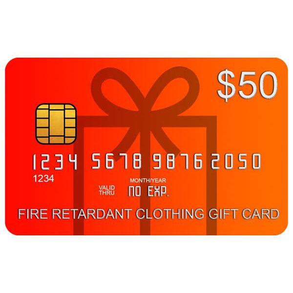 Fire Retardant Clothing Gift Card - Fire Retardant Shirts.com