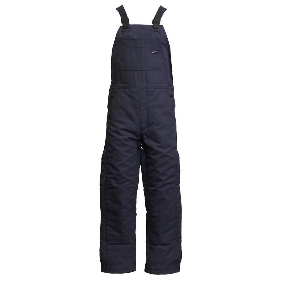 LAPCO FR BIFRWS9NY Navy 9oz. FR Insulated Bib Overall with Windshield Technology