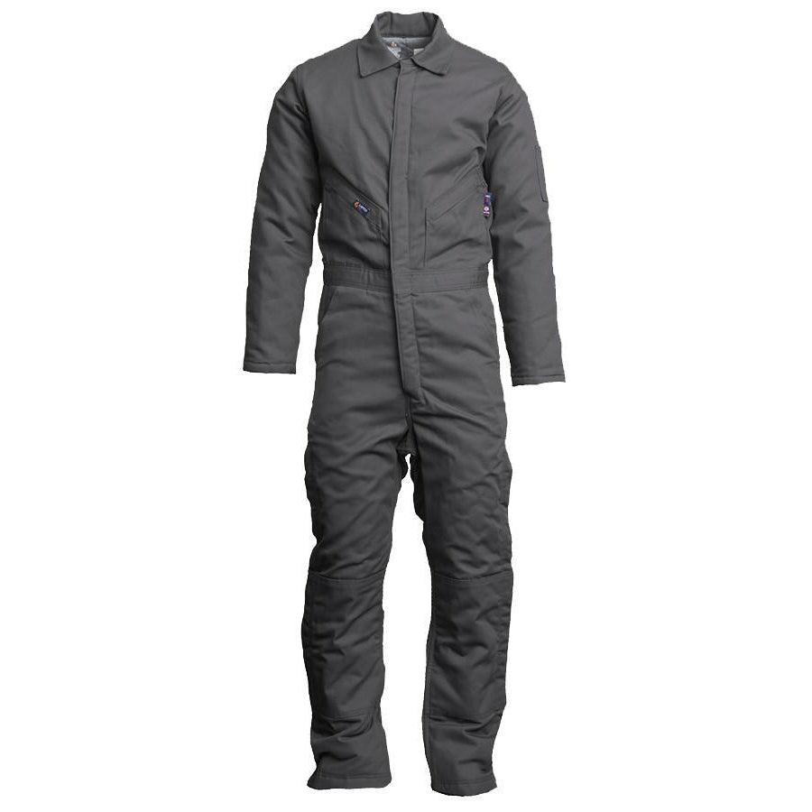 LAPCO FR CIFRWS9GY Gray FR Insulated Coveralls with Windshield Technology