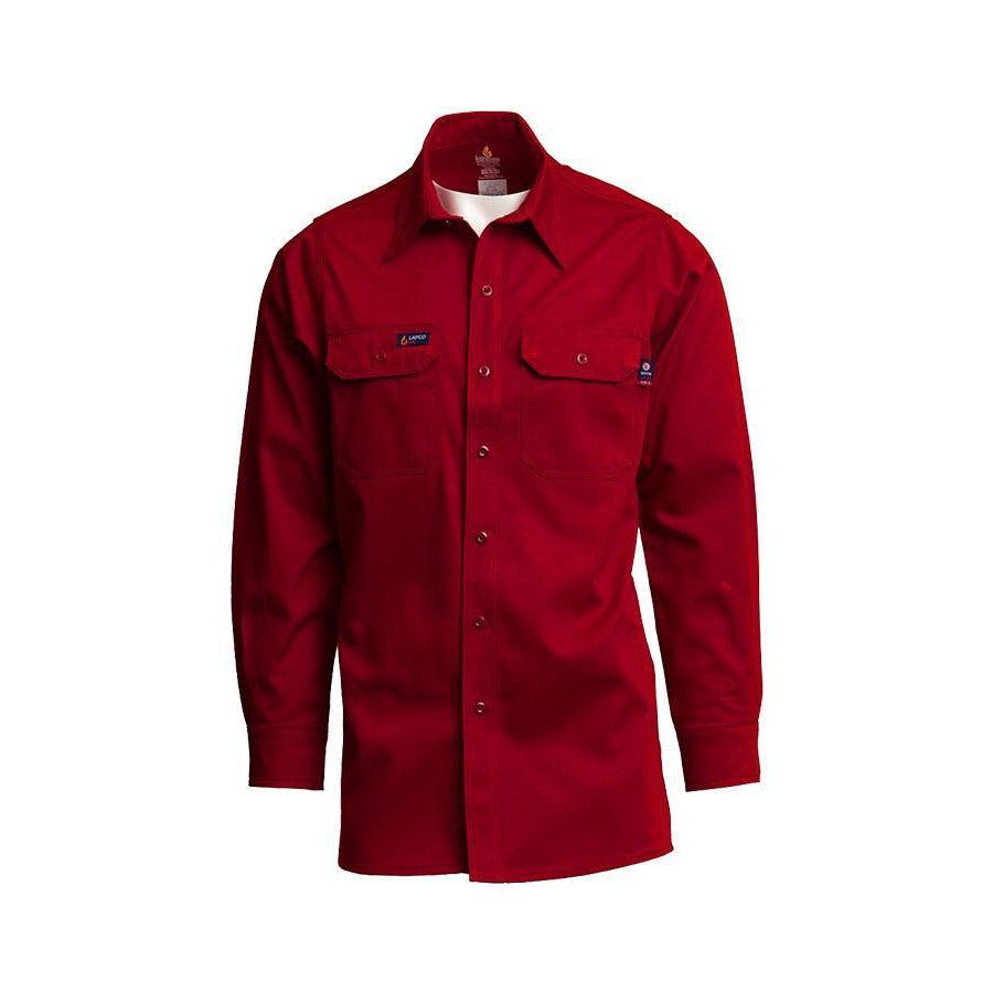 LAPCO FR IRE7 Red 7oz. FR Uniform Shirts - Fire Retardant Shirts.com