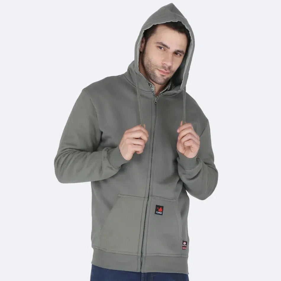 Forge FR MFRHDY-003 Zip-Up Hoodie - Grey 