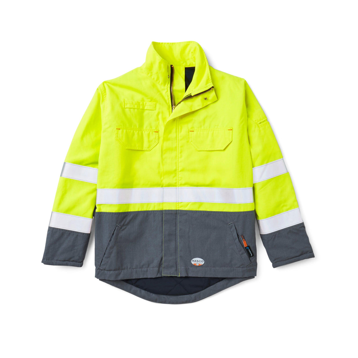 Rasco FR FR8840GY/YH GlenGuard Color Block Field Jacket – Fire