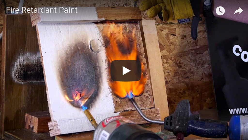 Fire rated paint clearance for wood