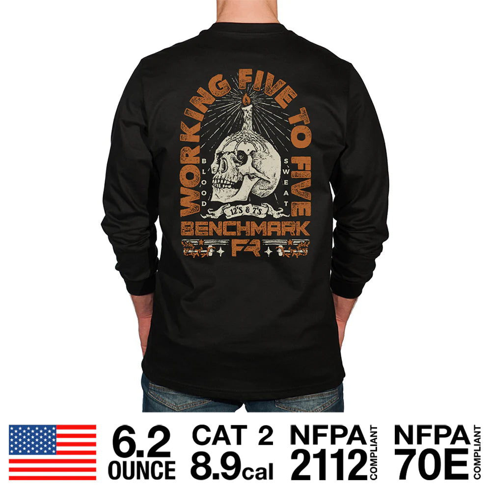 Benchmark 3118FR-5TO5 5 to 5 FR T-Shirt-Fire Retardant Shirts.com