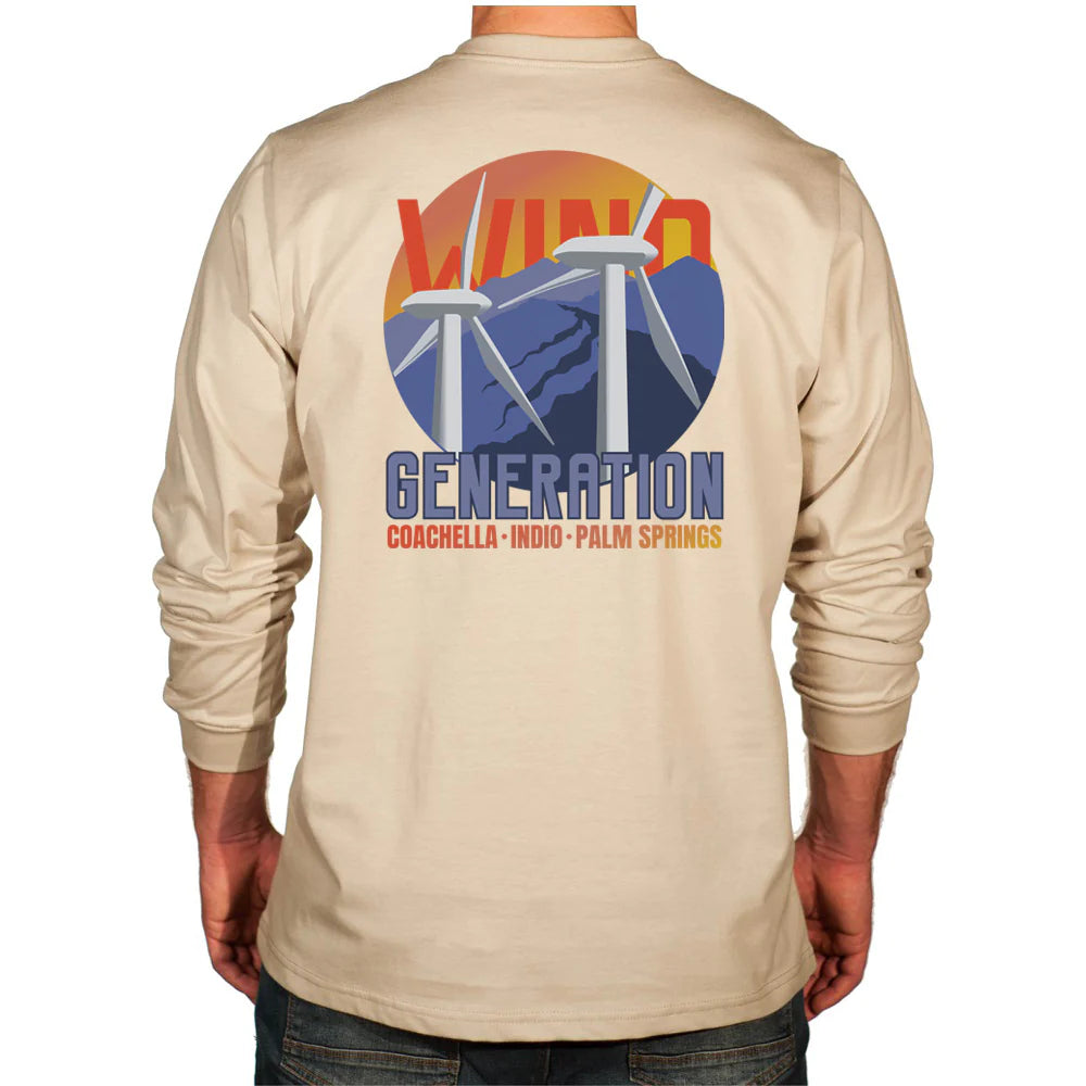 Benchmark 3118FR-BIGFANS Wind Generation FR T-Shirt-Fire Retardant Shirts.com