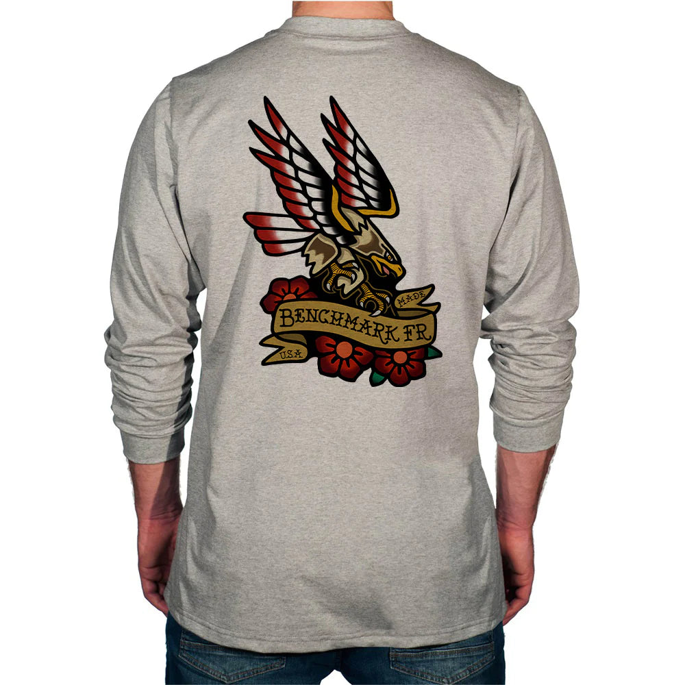 Benchmark 3118FR-EAGTAT Eagle Tattoo FR T-Shirt-Fire Retardant Shirts.com