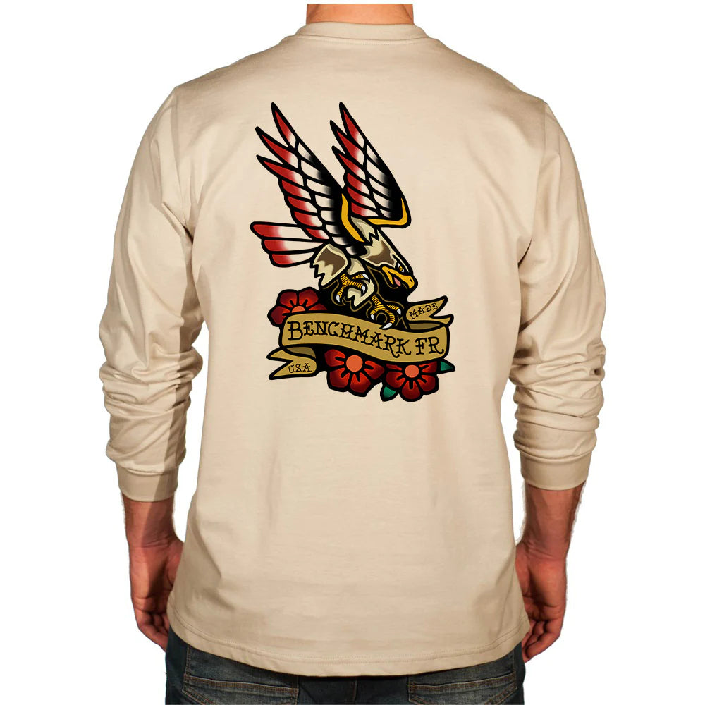 Benchmark 3118FR-EAGTAT Eagle Tattoo FR T-Shirt-Fire Retardant Shirts.com