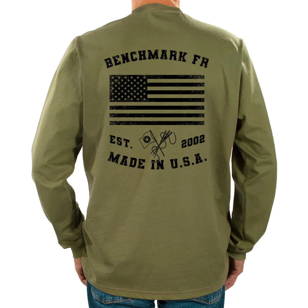 Benchmark 3118FR-FLAGSHIPUSA Flagship USA FR T-Shirt-Fire Retardant Shirts.com