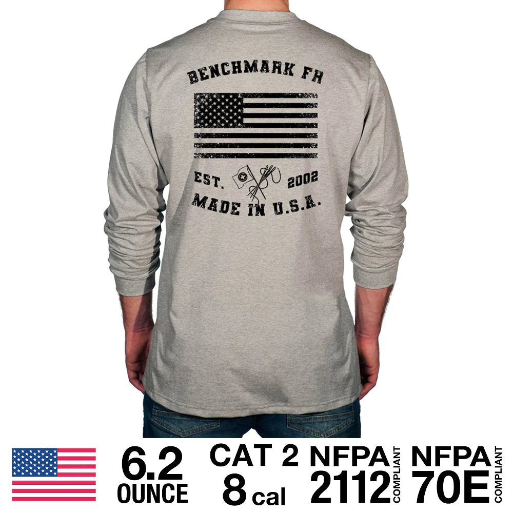 Benchmark 3118FR-FLAGSHIPUSA Flagship USA FR T-Shirt-Fire Retardant Shirts.com
