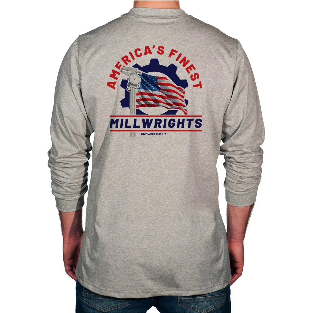 Benchmark 3118FR-MILLWRIGHTS Millwrights FR T-Shirt-Fire Retardant Shirts.com