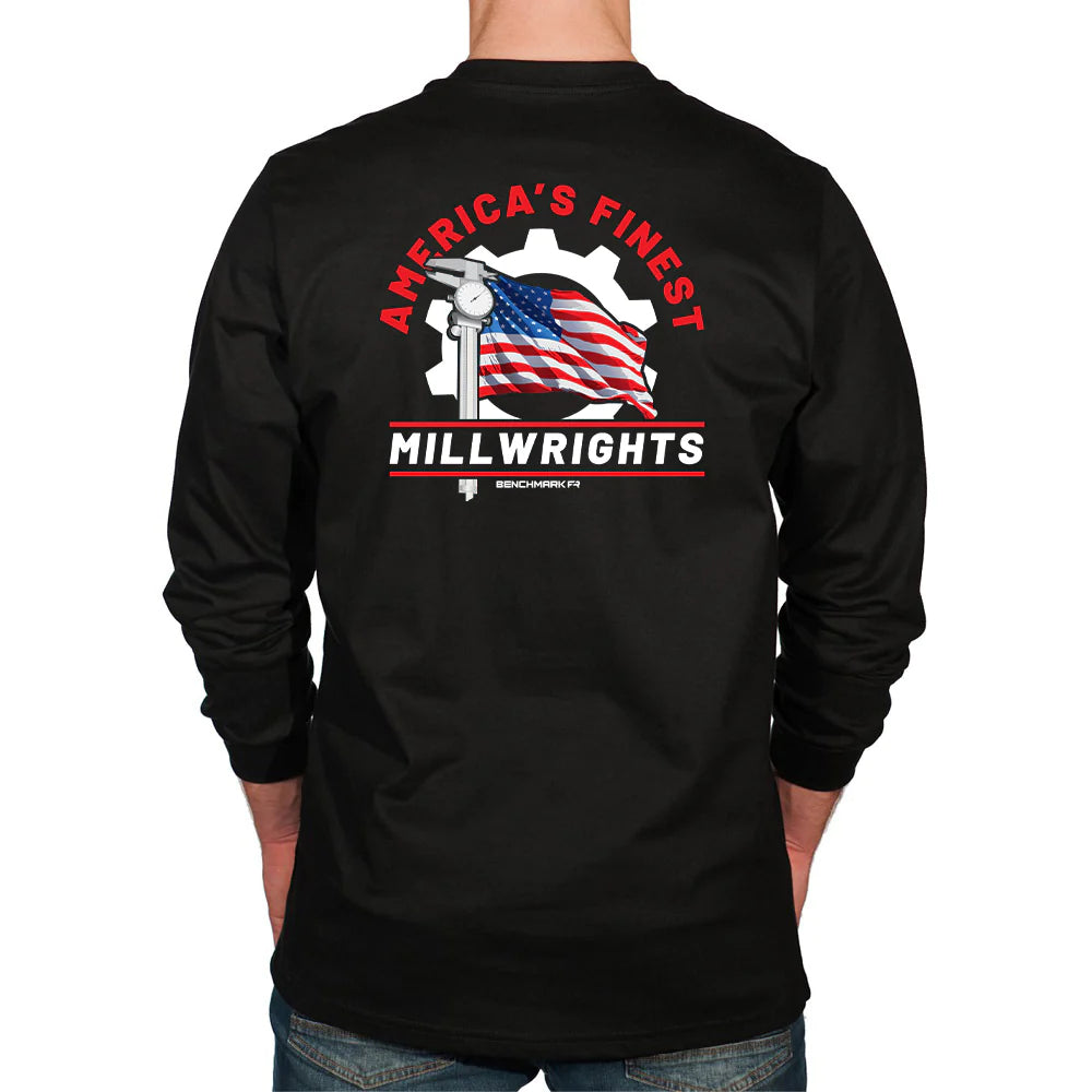 Benchmark 3118FR-MILLWRIGHTS Millwrights FR T-Shirt-Fire Retardant Shirts.com