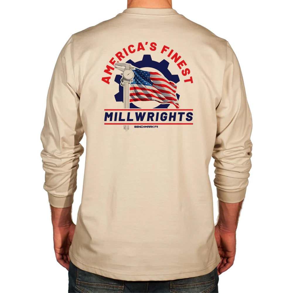 Benchmark 3118FR-MILLWRIGHTS Millwrights FR T-Shirt-Fire Retardant Shirts.com