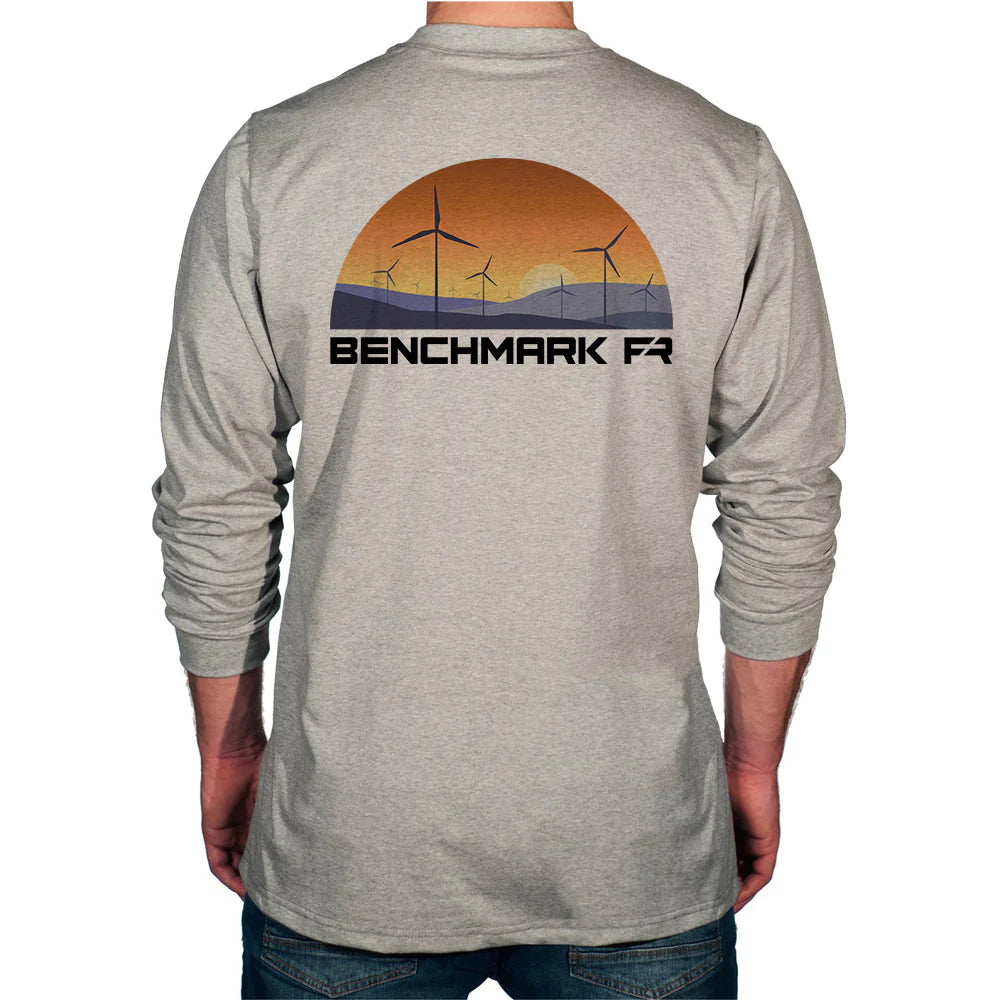 Benchmark 3118FR-WINDFARM Wind Farm FR T-Shirt-Fire Retardant Shirts.com