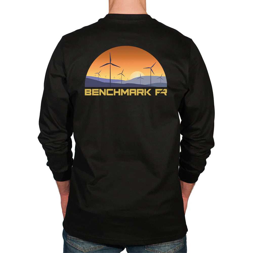 Benchmark 3118FR-WINDFARM Wind Farm FR T-Shirt-Fire Retardant Shirts.com