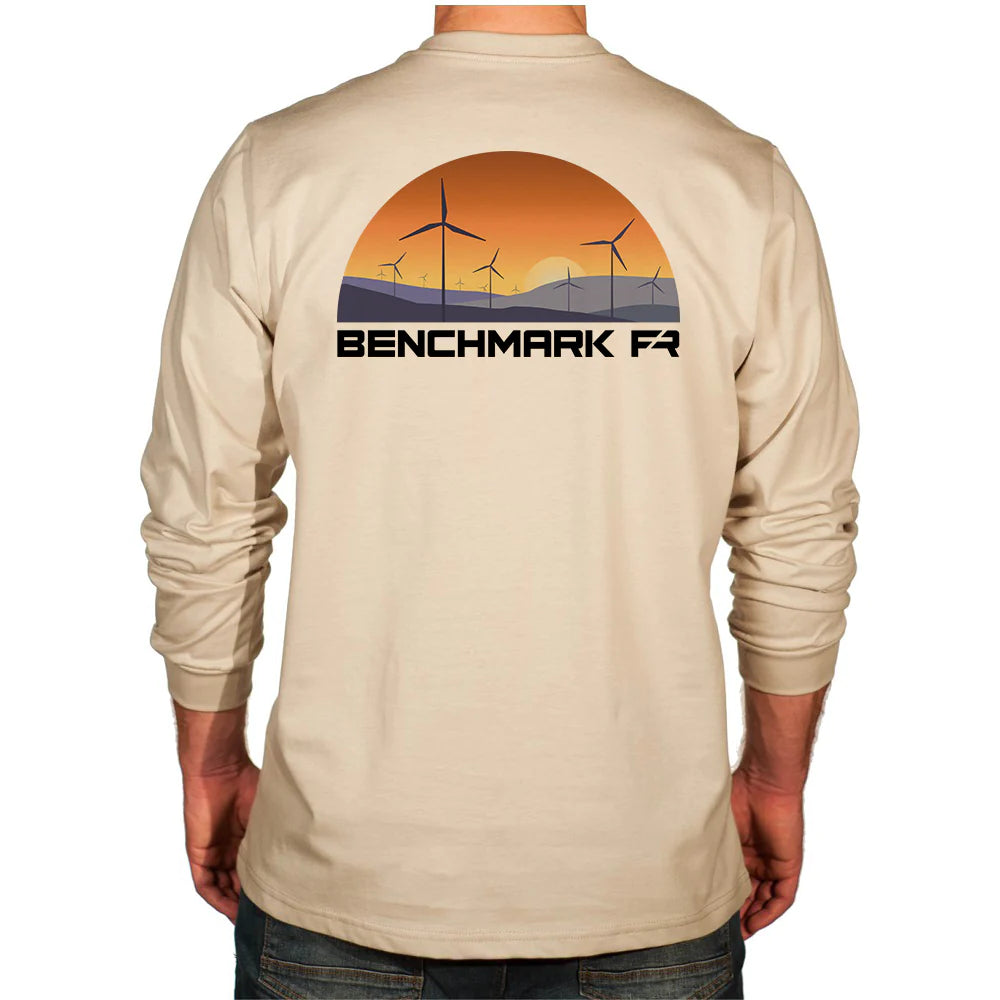 Benchmark 3118FR-WINDFARM Wind Farm FR T-Shirt-Fire Retardant Shirts.com
