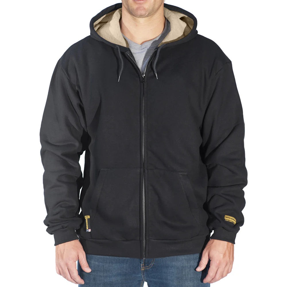 Benchmark FR 3025FRN Navy Hooded Zippered Sweatshirt-Fire Retardant Shirts.com