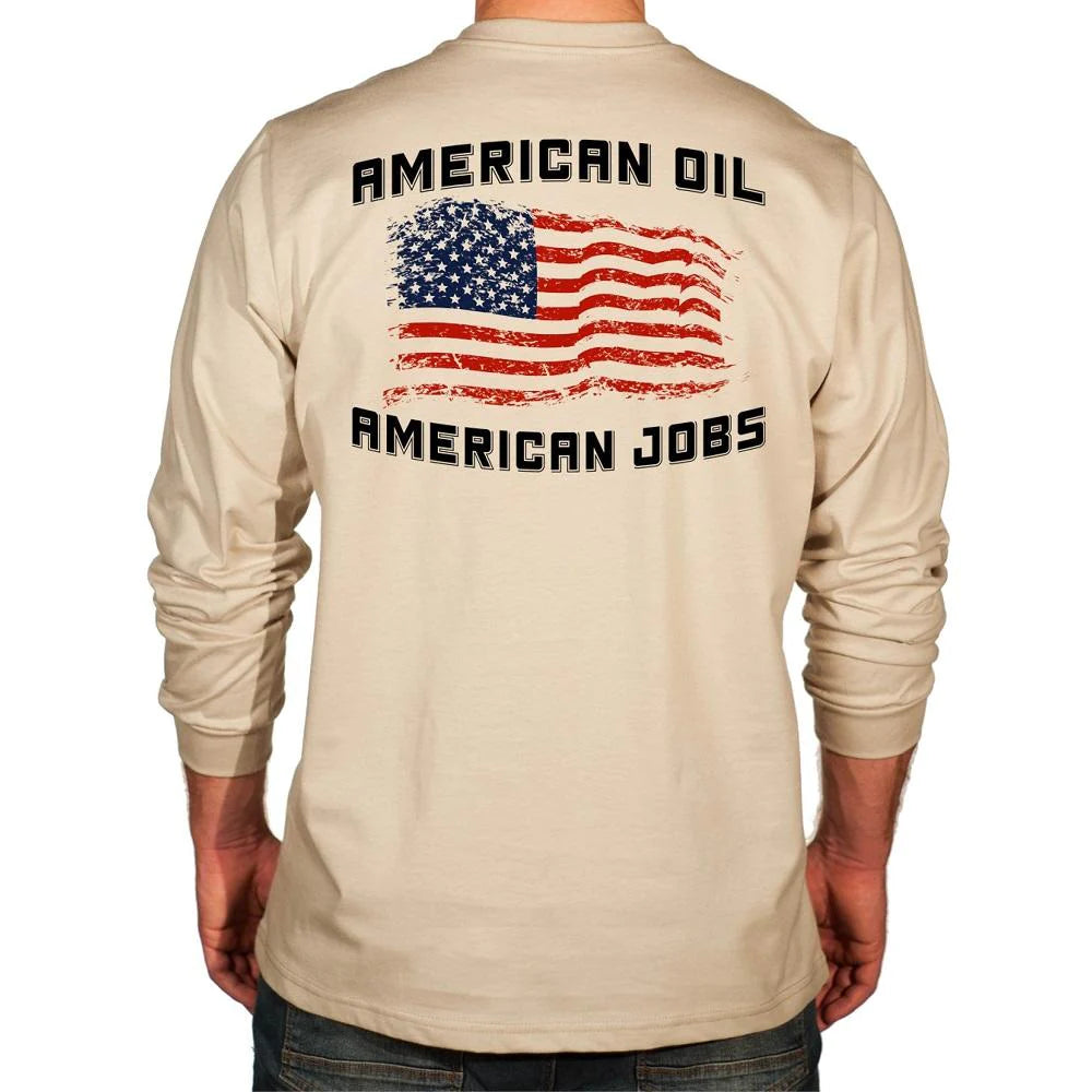 Benchmark FR 3118FR-AMOIL American Oil FR T-Shirt-Fire Retardant Shirts.com