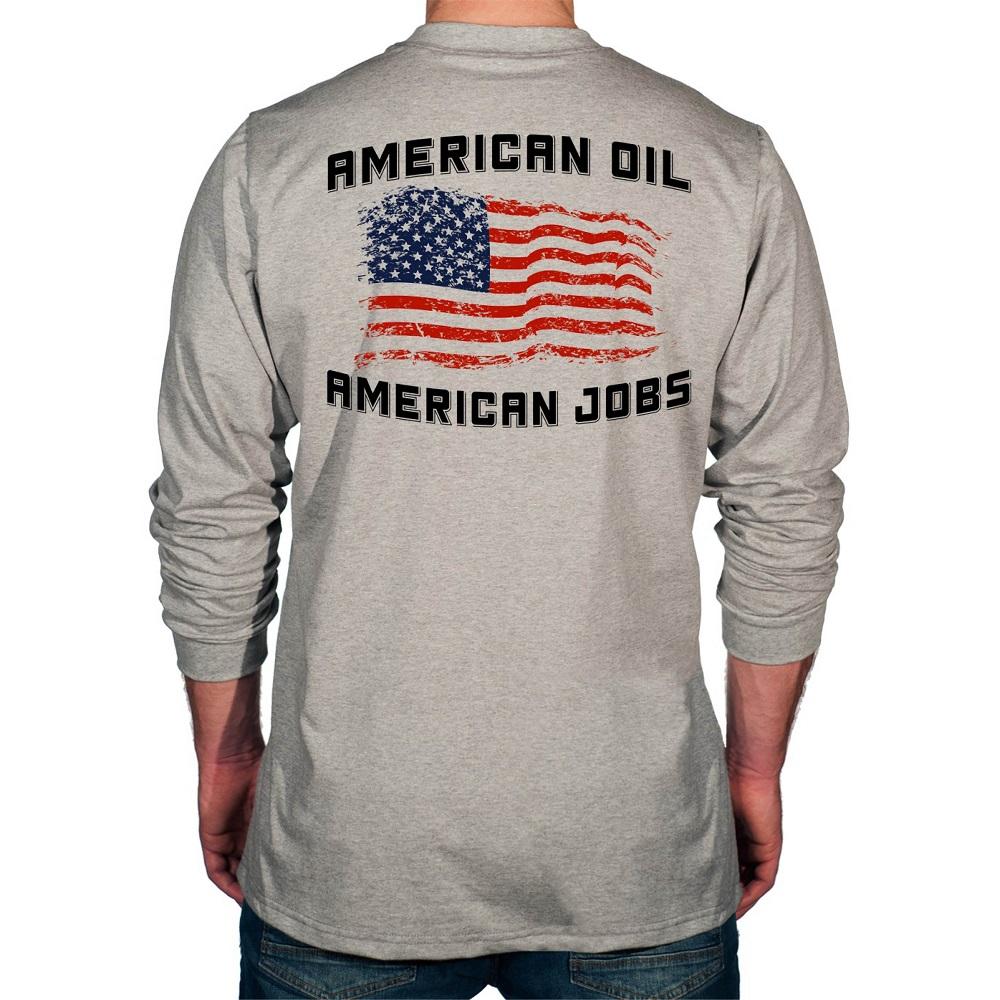 Benchmark FR 3118FR-AMOIL American Oil FR T-Shirt-Fire Retardant Shirts.com