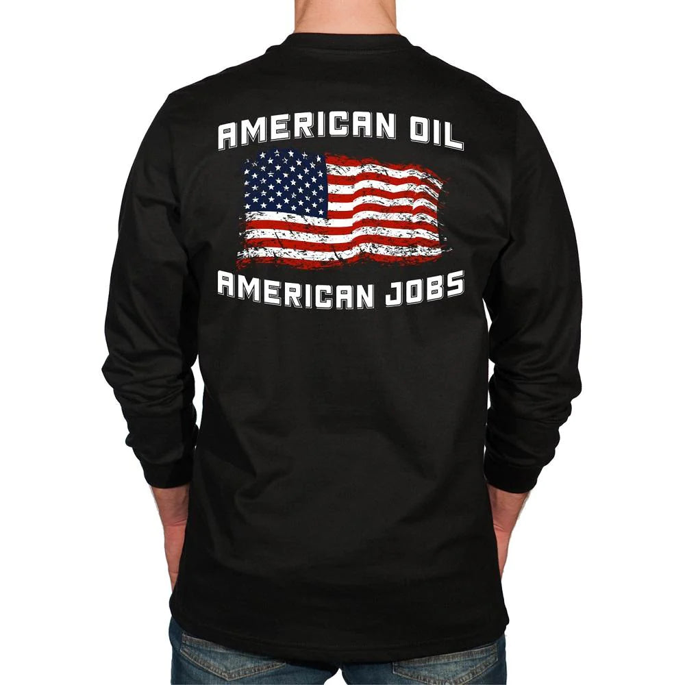 Benchmark FR 3118FR-AMOIL American Oil FR T-Shirt-Fire Retardant Shirts.com