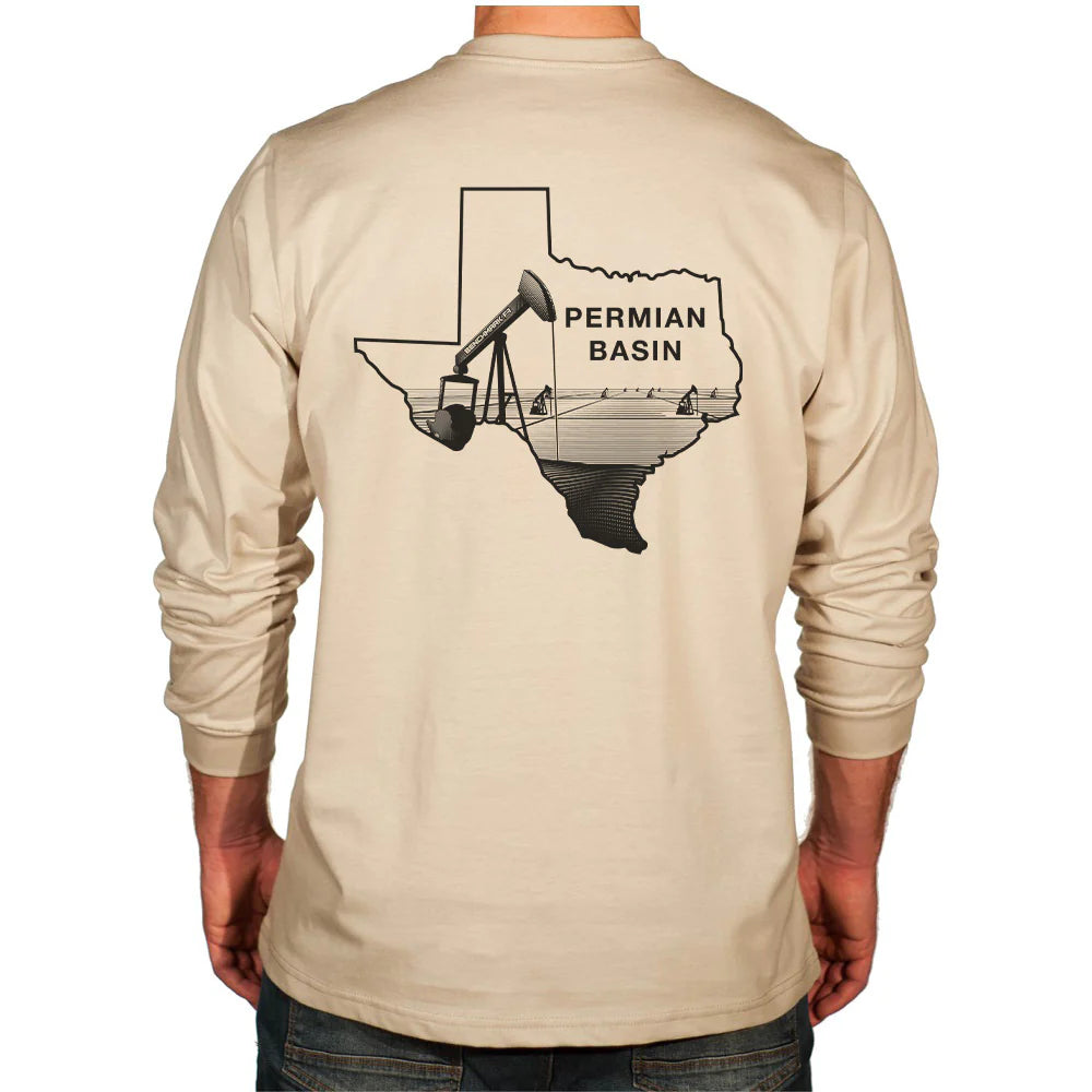 Benchmark FR 3118FR-BASIN Permian Basin FR T-Shirt-Fire Retardant Shirts.com