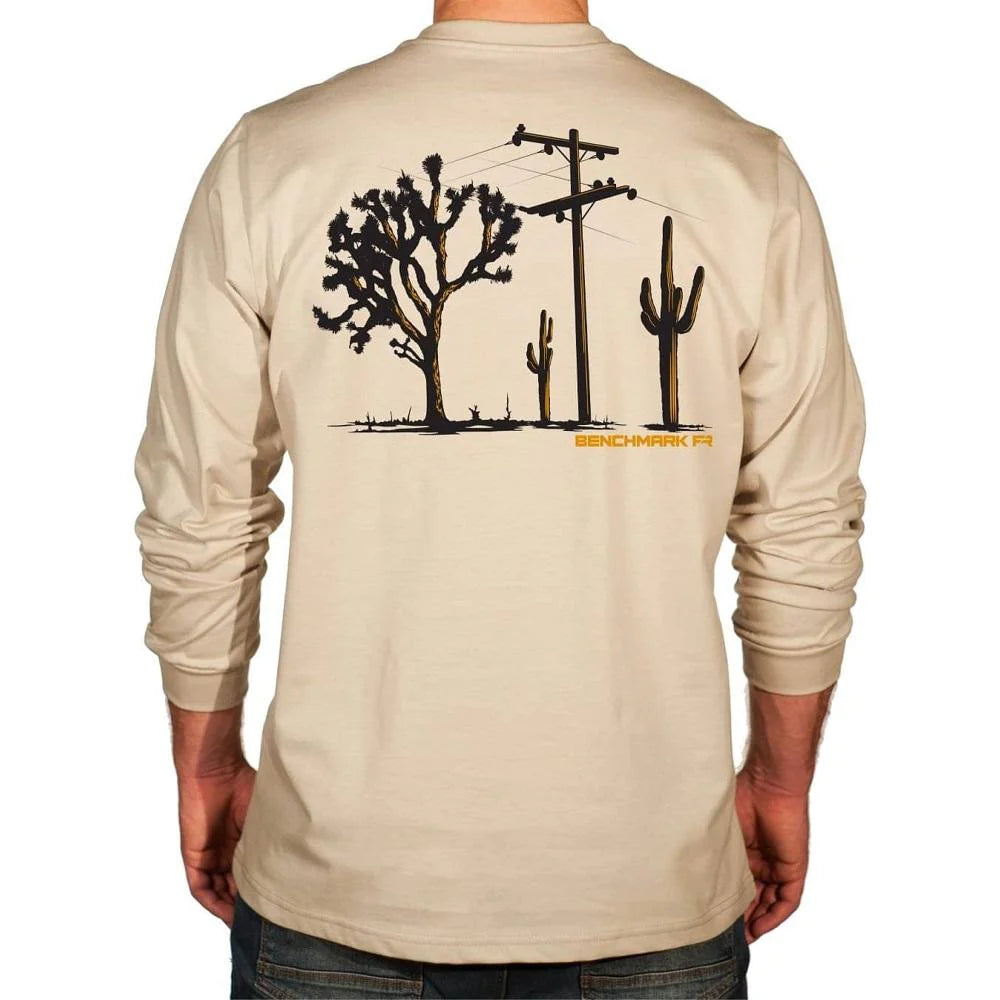 Benchmark FR 3118FR-CACTUS American Desert FR T-Shirt-Fire Retardant Shirts.com