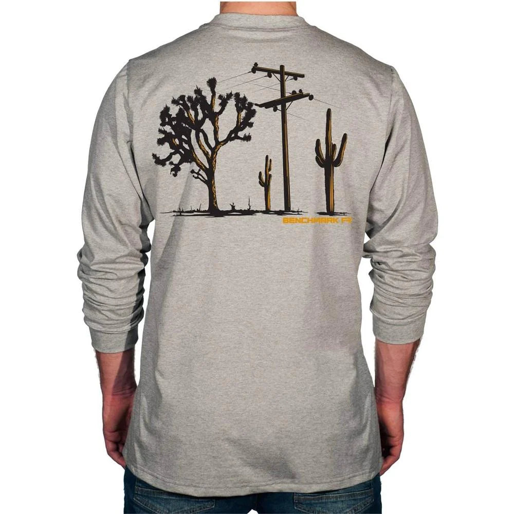 Benchmark FR 3118FR-CACTUS American Desert FR T-Shirt-Fire Retardant Shirts.com