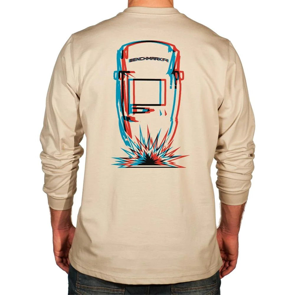 Benchmark FR 3118FR-WELDMASK Welder's Mask FR T-Shirt-Fire Retardant Shirts.com