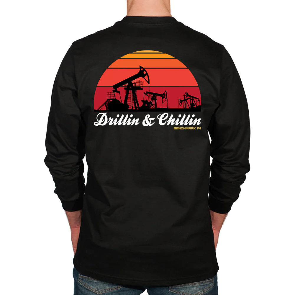 Benchmark 3118FR-CUSTOM Drilling and Chillin T-Shirt