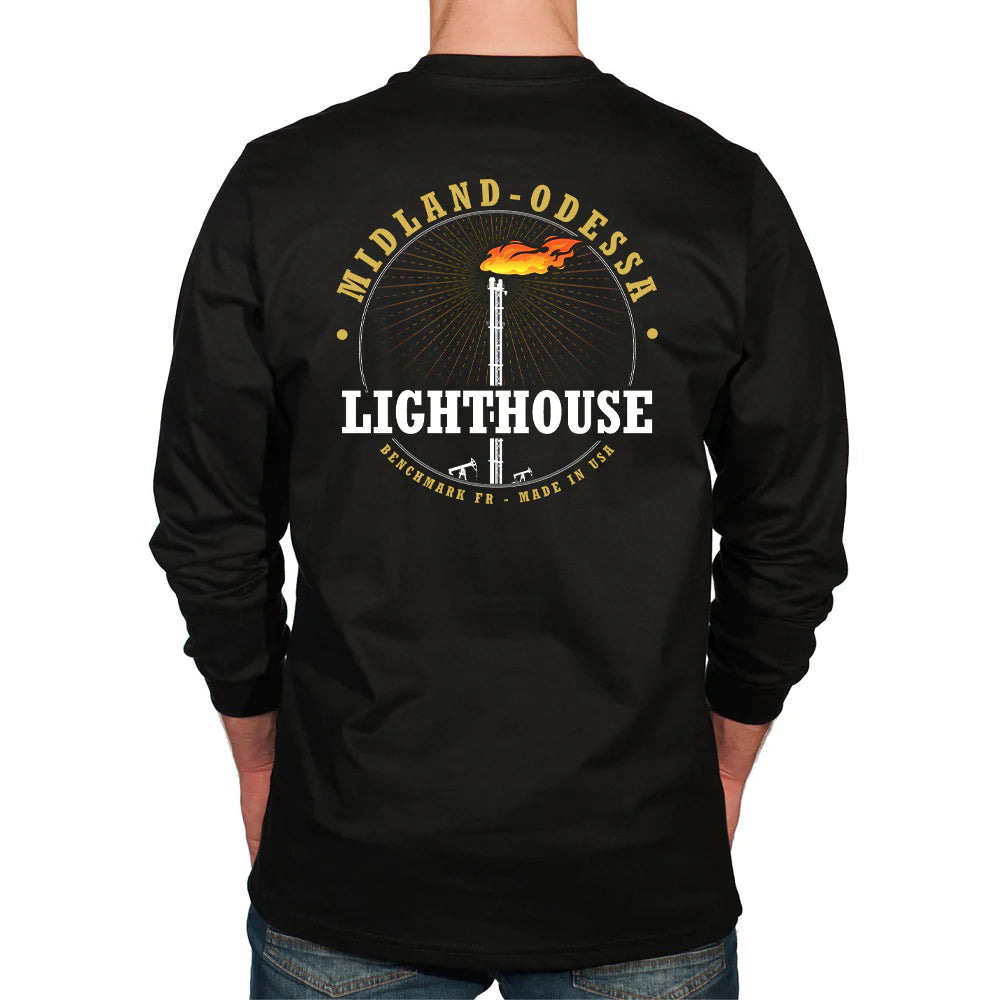 Benchmark 3118FRBK-S-LTHOUSE Midland - Odessa Lighthouse FR Shirt