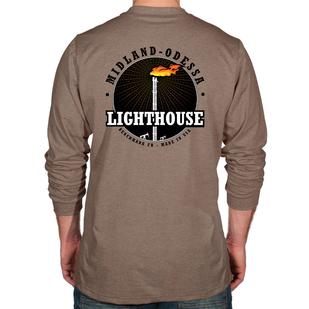 Benchmark 3118FRBK-S-LTHOUSE Midland - Odessa Lighthouse FR Shirt