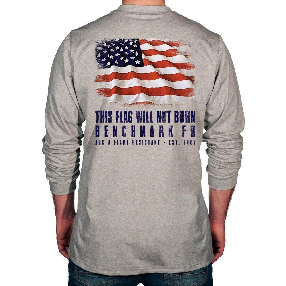 Benchmark FR 3118FR-FLAG This Flag Will Not Burn FR T-Shirt