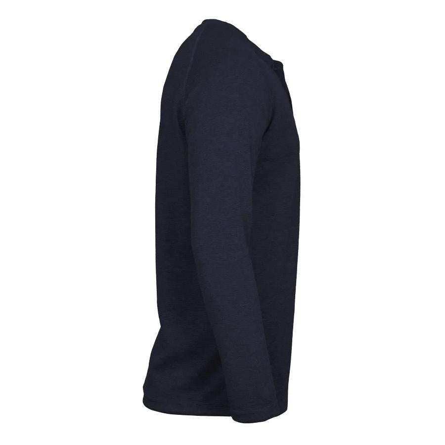LAPCO FR FRT-RHP NVY Navy 6oz. Henley Tees-Fire Retardant Shirts.com