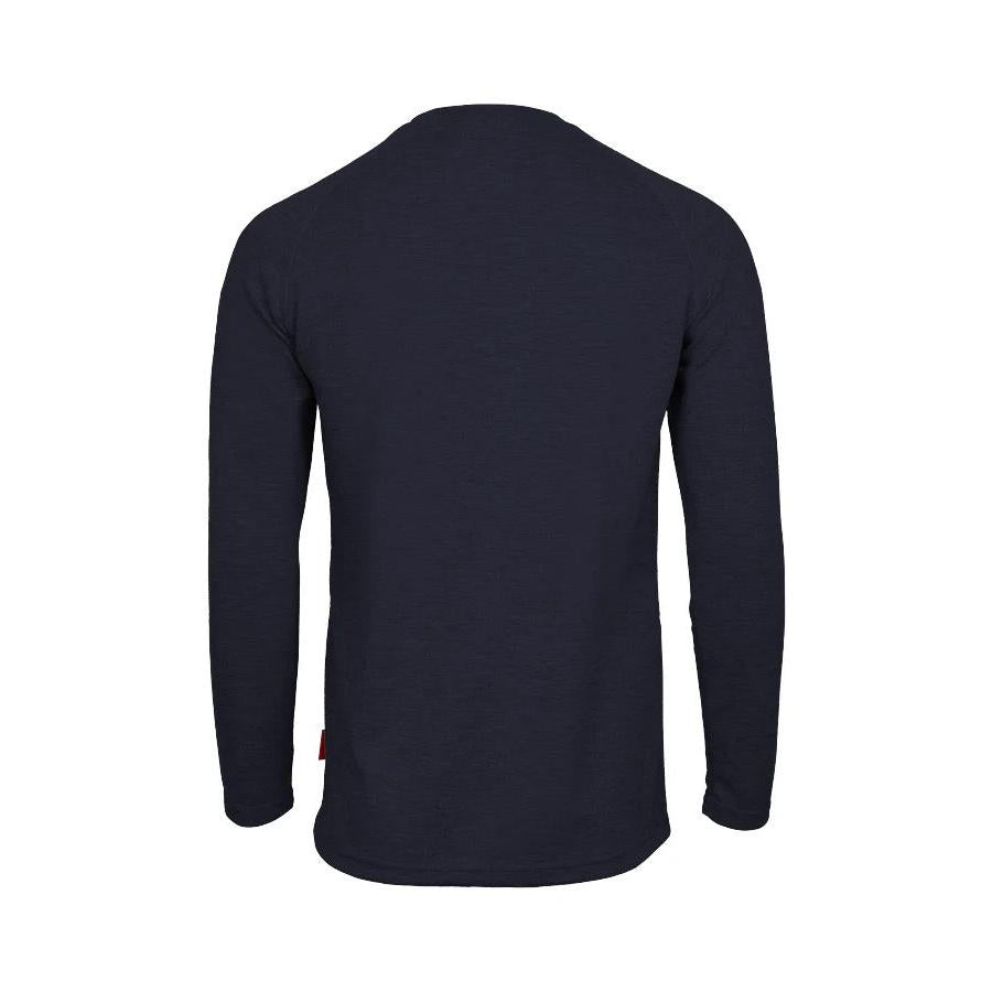 LAPCO FR FRT-RHP NVY Navy 6oz. Henley Tees-Fire Retardant Shirts.com
