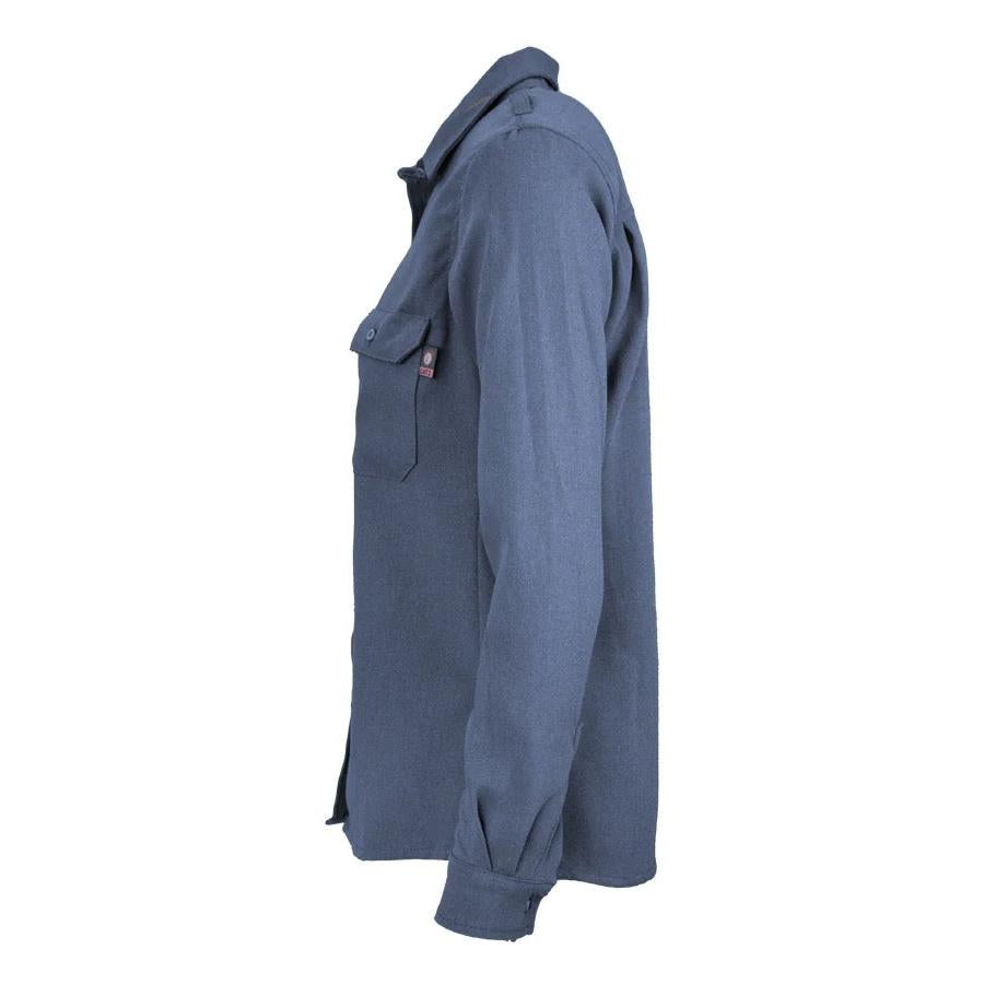 LAPCO FR L-TCS5MB Ladies Medium Blue Uniform Shirt-Fire Retardant Shirts.com