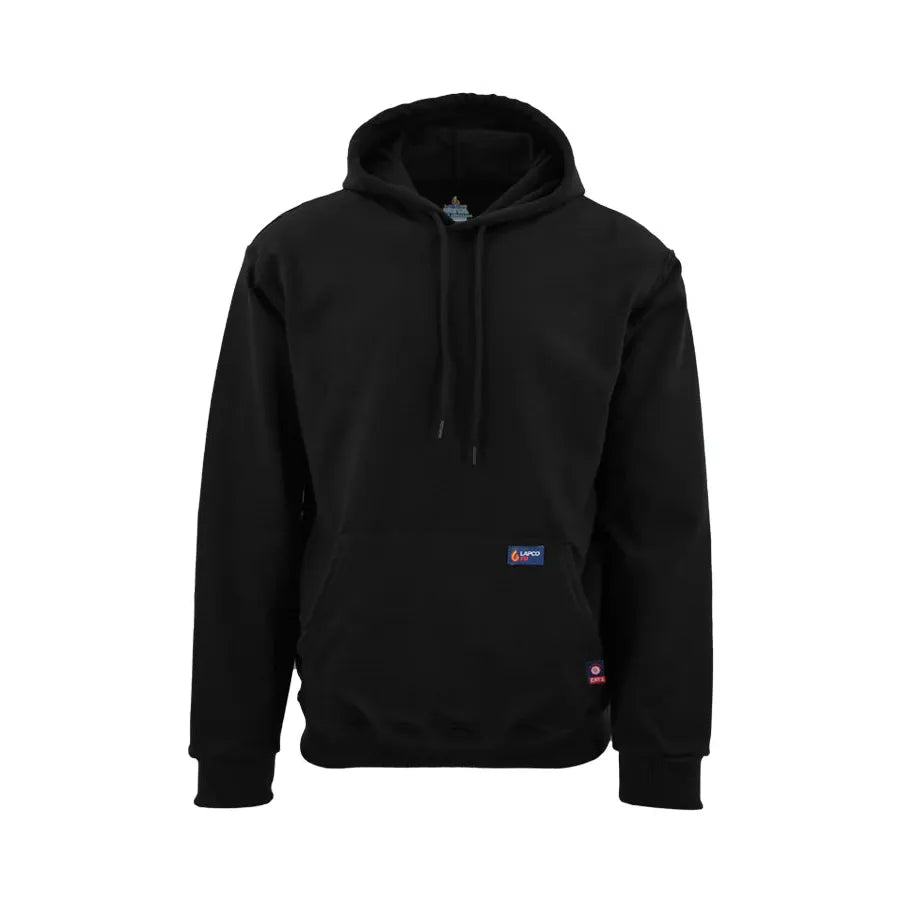 LAPCO FR SWHFR14BK Black 12oz. FR Hoodie Sweatshirt-Fire Retardant Shirts.com