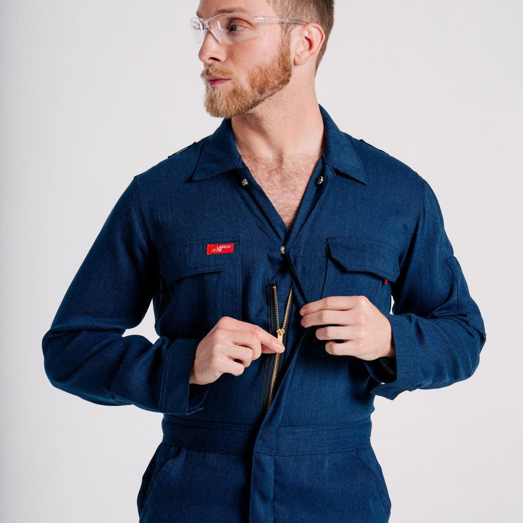 LAPCO FR TCCF5GY Gray 5oz. FR Deluxe 2.0 Coverall-Fire Retardant Shirts.com