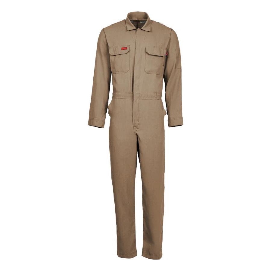 LAPCO FR TCCF5KH Khaki 5oz. FR Deluxe 2.0 Coverall-Fire Retardant Shirts.com