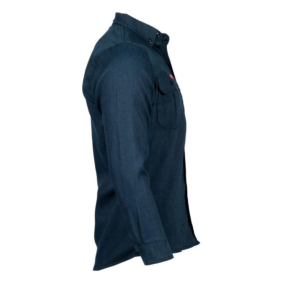 LAPCO FR TCS5DN Denim Modern Uniform Shirt-Fire Retardant Shirts.com