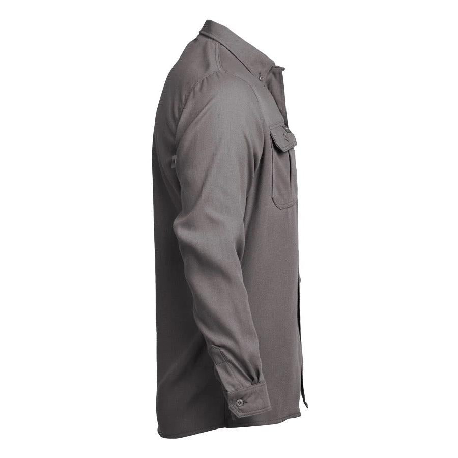 LAPCO FR TCS5GY Gray Modern Uniform Shirt-Fire Retardant Shirts.com