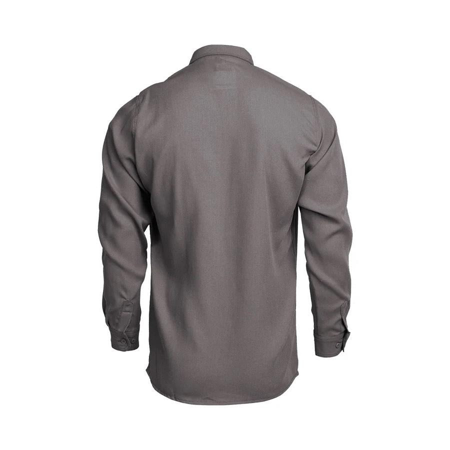 LAPCO FR TCS5GY Gray Modern Uniform Shirt-Fire Retardant Shirts.com