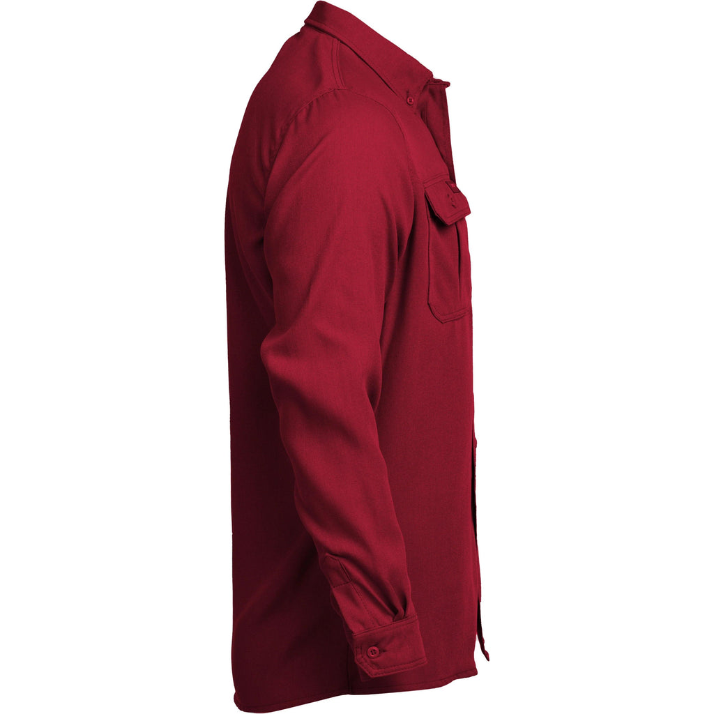 LAPCO FR TCS5RE Red Modern Uniform Shirt-Fire Retardant Shirts.com