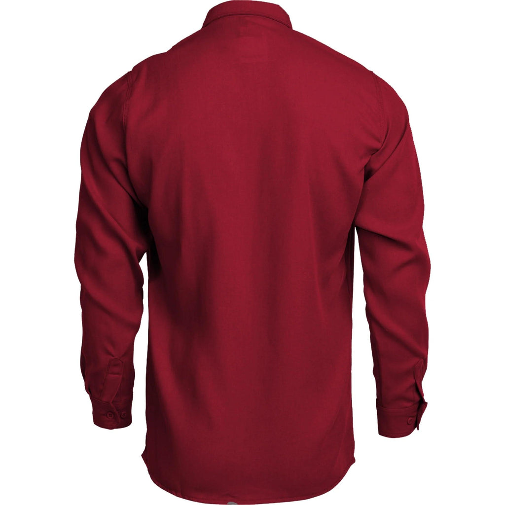 LAPCO FR TCS5RE Red Modern Uniform Shirt-Fire Retardant Shirts.com