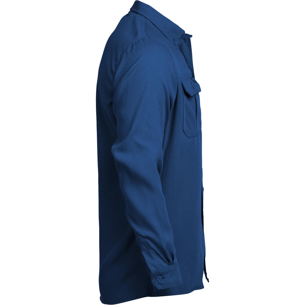 LAPCO FR TCS5RO Royal Blue Modern Uniform Shirt-Fire Retardant Shirts.com