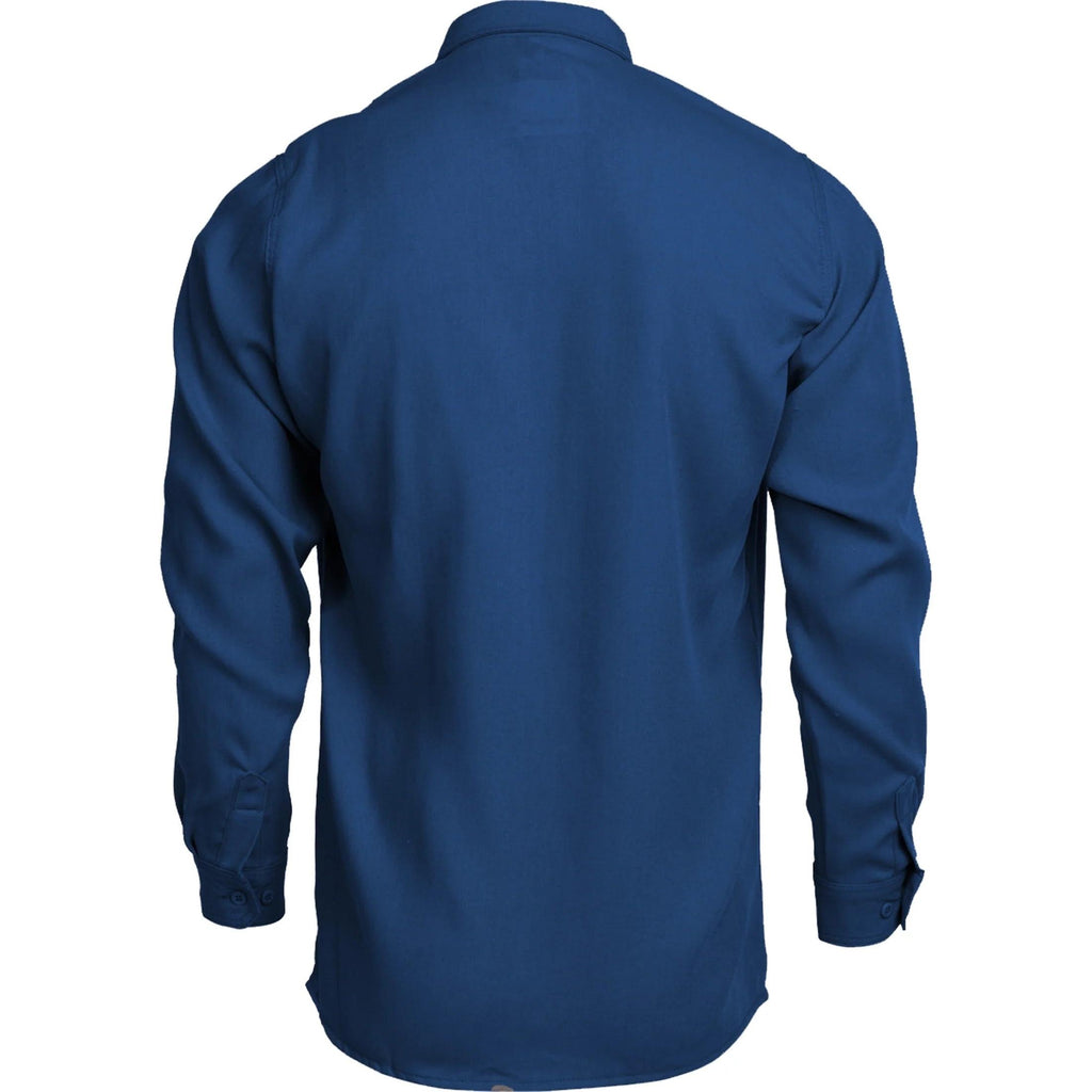 LAPCO FR TCS5RO Royal Blue Modern Uniform Shirt-Fire Retardant Shirts.com