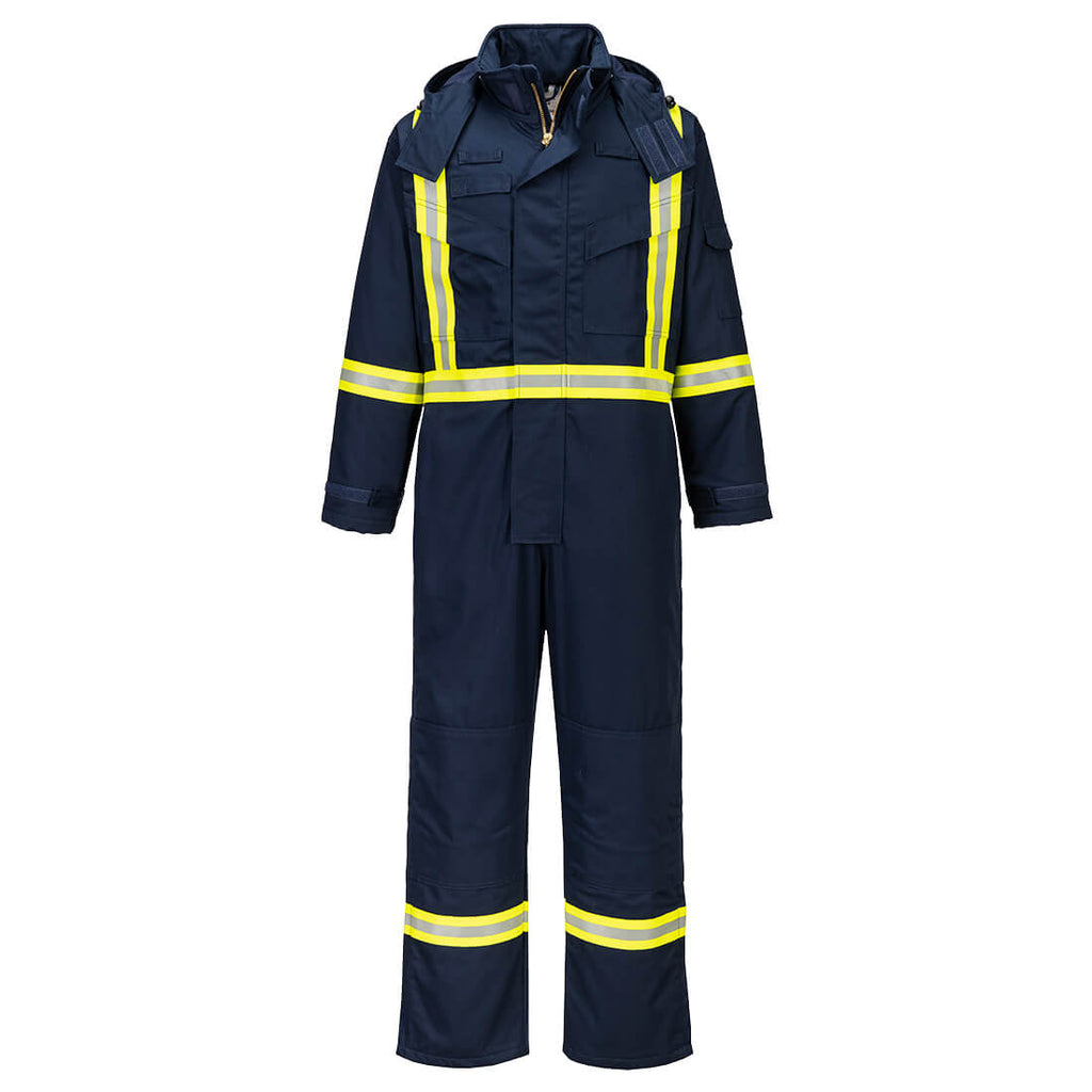 Portwest FR FR514 - Bizflame Work Insulated FR Coverall Navy-Fire Retardant Shirts.com