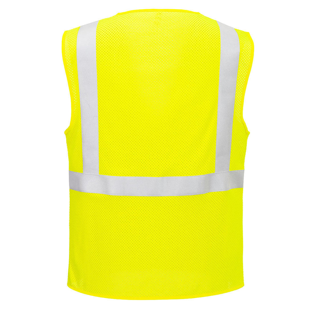 Portwest FR FR611 - Modaflame Hi-Vis Class 2 FR Mesh Vest Yellow-Fire Retardant Shirts.com
