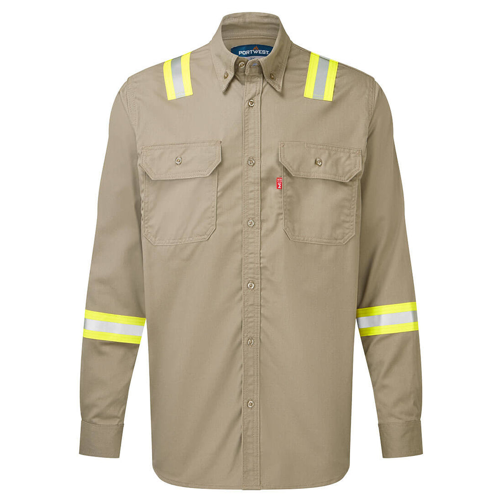 Portwest FR FR706 - Bizflame 88/12 FR Taped Shirt-Fire Retardant Shirts.com