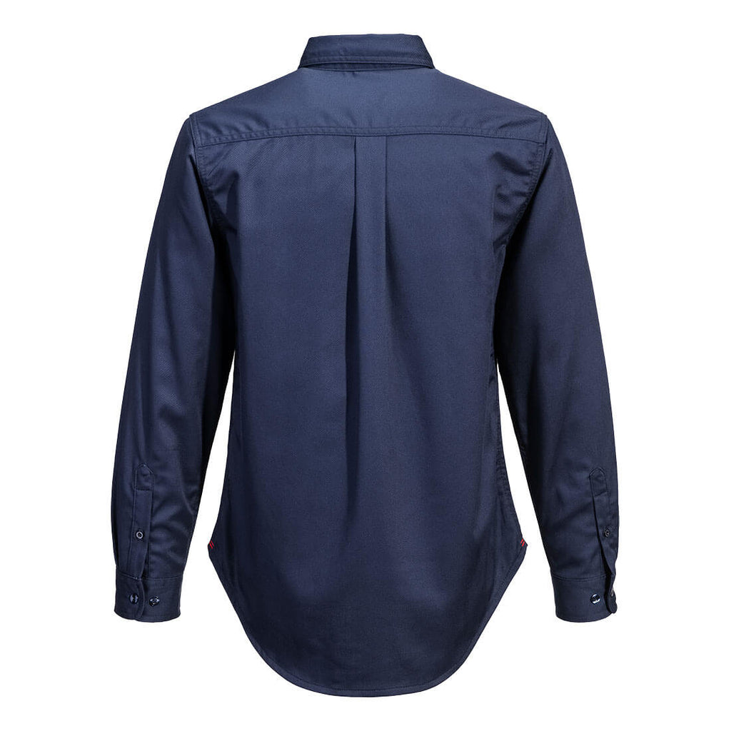 Portwest FR FR724 - Bizflame 88/12 Women's FR Shirt Navy-Fire Retardant Shirts.com