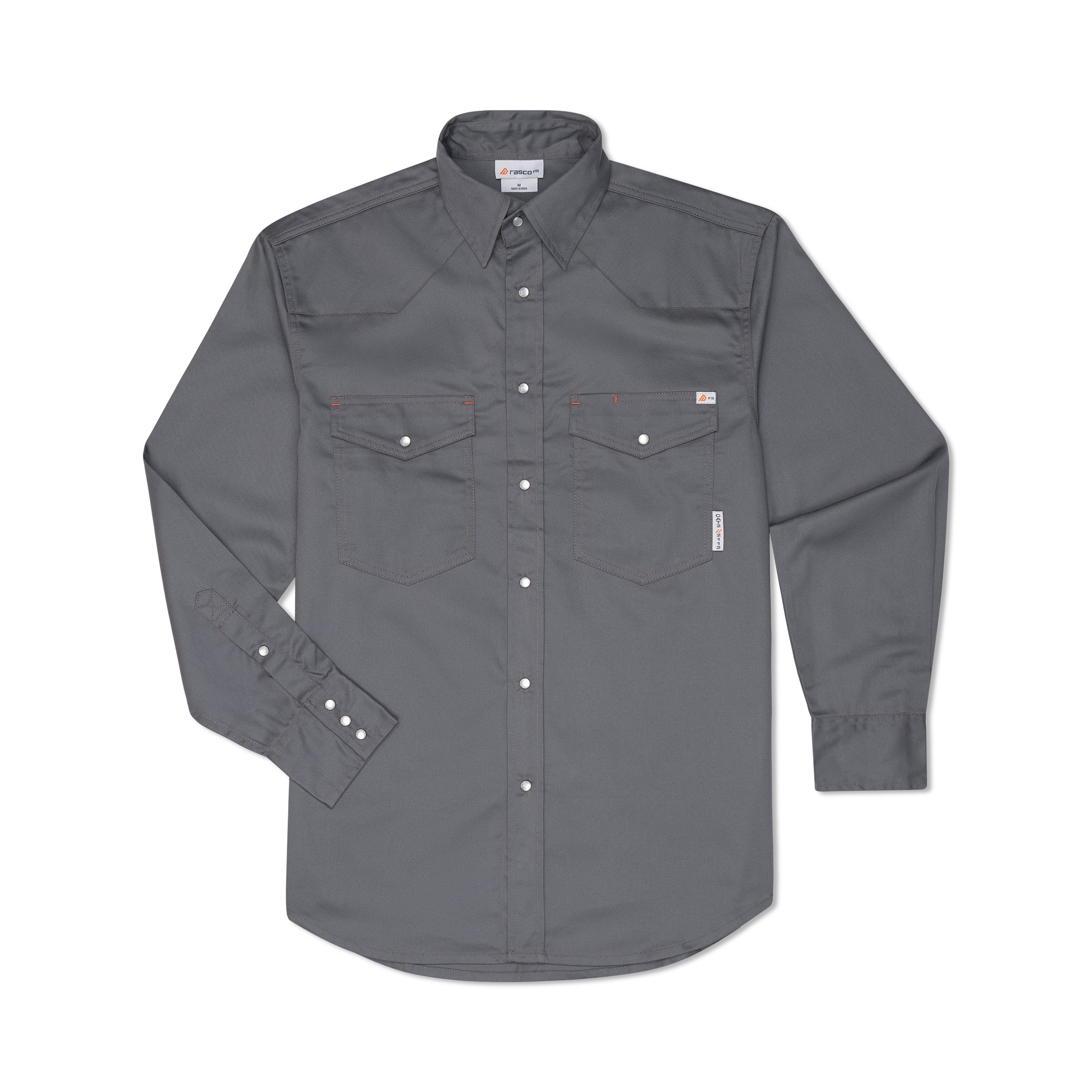 Rasco FR FR1003GY Gray Lightweight Work Shirt – Fire Retardant Rasco FR FR1003GY Gray Lightweight Work Shirt – Fire Retardant